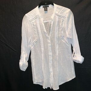 TIMING White long sleeve shirt . Size small